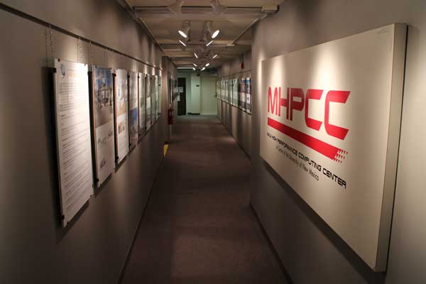 MHPCC sign reading "Maui High Performance Computing Center, A Center of the University of New Mexico"