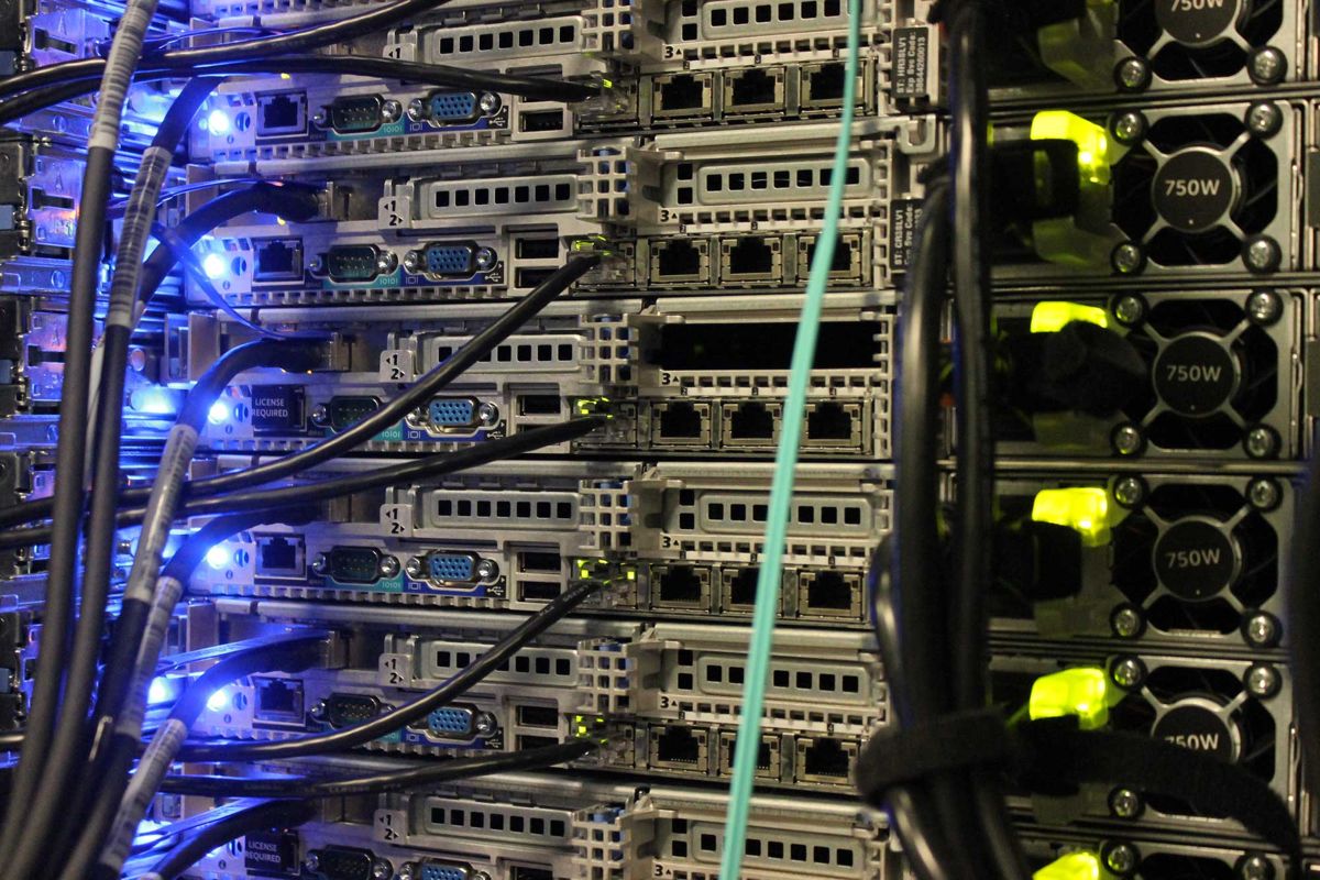 Network cabling in the machine room